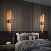 Decorative Multi-Line Copper Wall Light